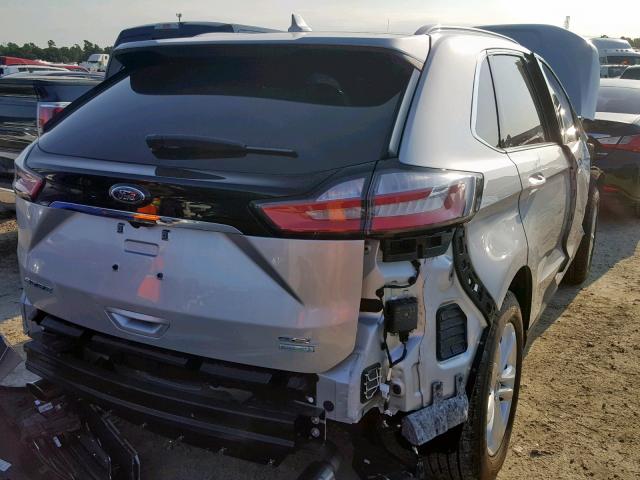 2FMPK3J92KBB75547 - 2019 FORD EDGE SEL SILVER photo 4