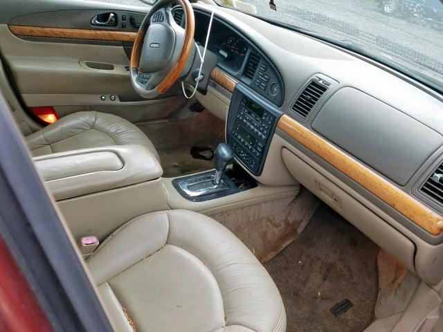 1LNHM97V52Y687280 - 2002 LINCOLN CONTINENTA BURGUNDY photo 5