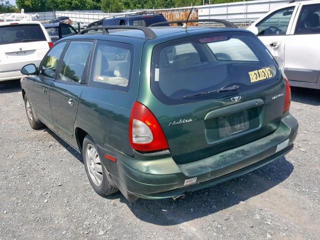 KLAJB82Z6YK488158 - 2000 DAEWOO NUBIRA CDX GREEN photo 3