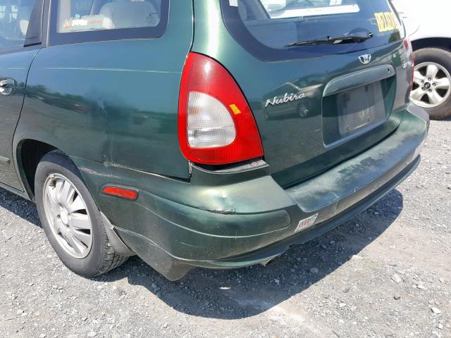 KLAJB82Z6YK488158 - 2000 DAEWOO NUBIRA CDX GREEN photo 9