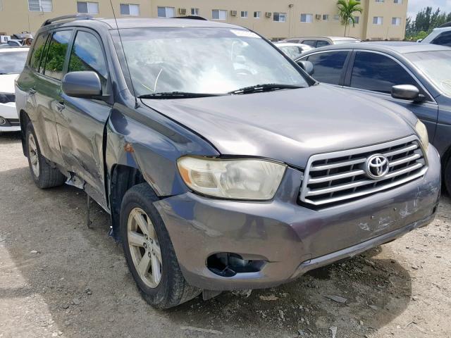 JTEDA41A392007938 - 2009 TOYOTA HIGHLANDER GRAY photo 1