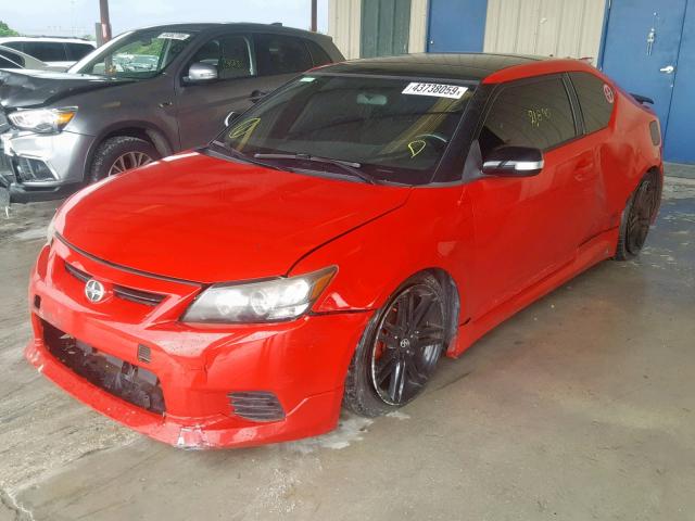JTKJF5C78D3055883 - 2013 TOYOTA SCION TC წითელი ფოტო 2