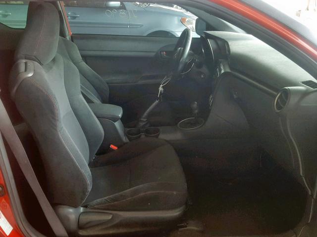 JTKJF5C78D3055883 - 2013 TOYOTA SCION TC წითელი ფოტო 5