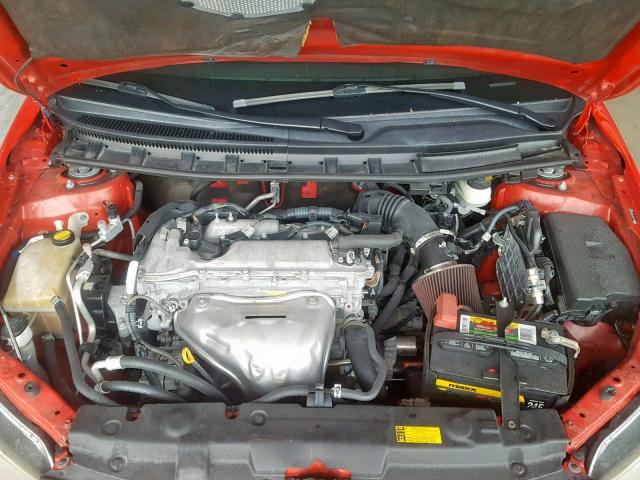 JTKJF5C78D3055883 - 2013 TOYOTA SCION TC წითელი ფოტო 7