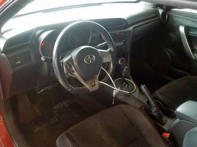 JTKJF5C78D3055883 - 2013 TOYOTA SCION TC წითელი ფოტო 9