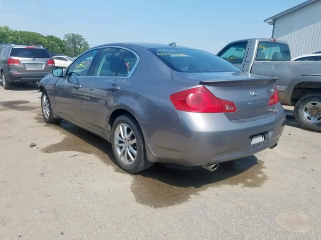 JNKCV61F19M365327 - 2009 INFINITI G37 GRAY photo 3