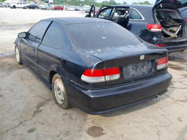 1HGEJ6127VL004950 - 1997 HONDA CIVIC DX BLACK photo 3