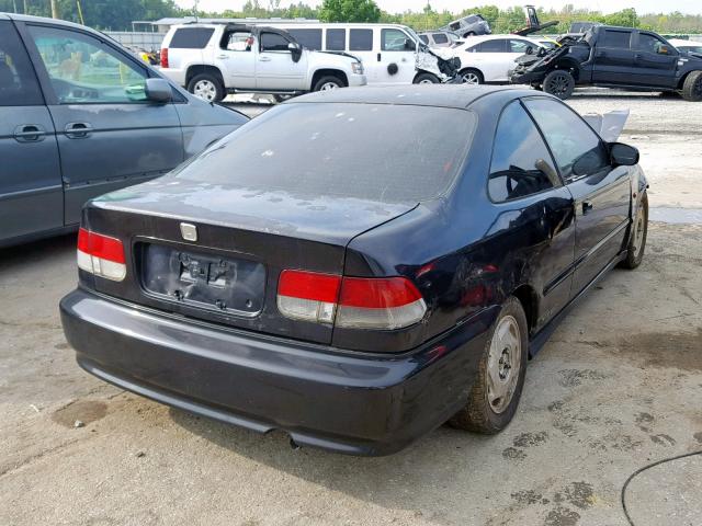 1HGEJ6127VL004950 - 1997 HONDA CIVIC DX BLACK photo 4