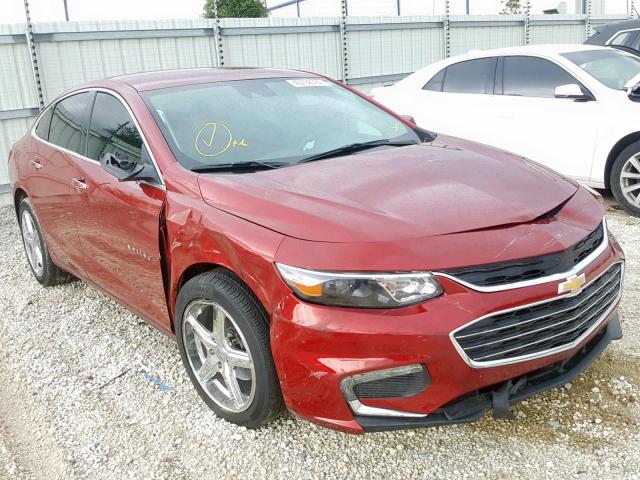 1G1ZE5SX7JF119073 - 2018 CHEVROLET MALIBU PRE RED photo 1