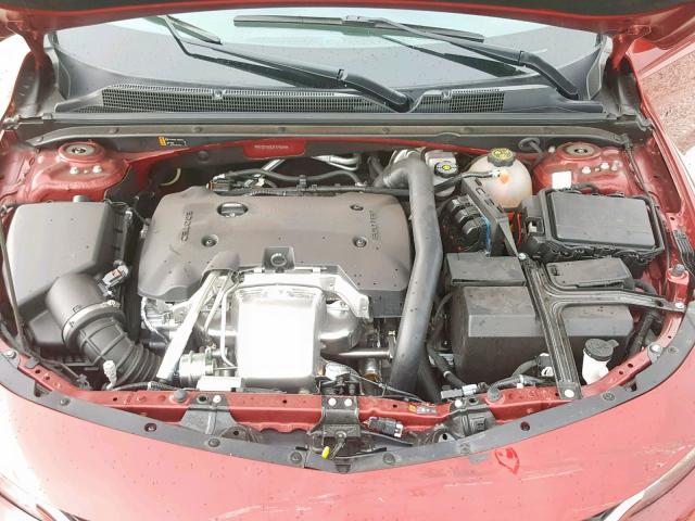 1G1ZE5SX7JF119073 - 2018 CHEVROLET MALIBU PRE RED photo 7