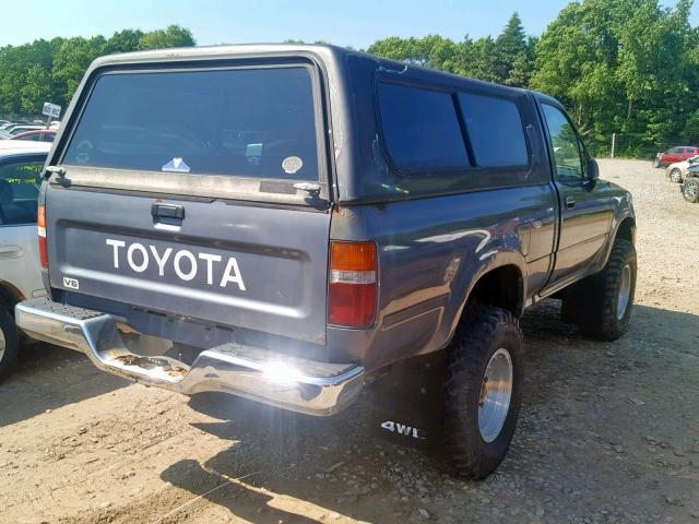 4TAVN01D3PZ116819 - 1993 TOYOTA PICKUP 1/2 GRAY photo 4