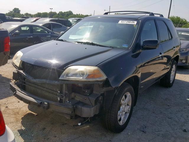 2HNYD18905H515206 - 2005 ACURA MDX TOURIN BLACK photo 2