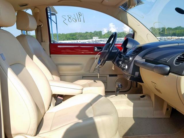 3VWRW31C79M510899 - 2009 VOLKSWAGEN NEW BEETLE წითელი ფოტო 5