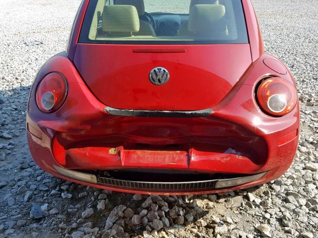 3VWRW31C79M510899 - 2009 VOLKSWAGEN NEW BEETLE წითელი ფოტო 9