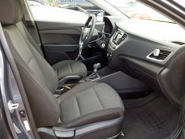 3KPC24A30KE057736 - 2019 HYUNDAI ACCENT SE GRAY photo 5