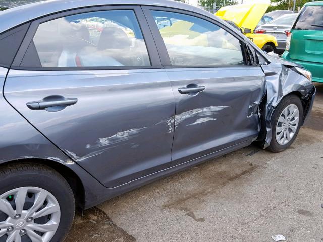 3KPC24A30KE057736 - 2019 HYUNDAI ACCENT SE GRAY photo 9