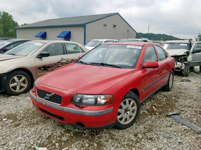 YV1RS61R012036689 - 2001 VOLVO S60 RED photo 2