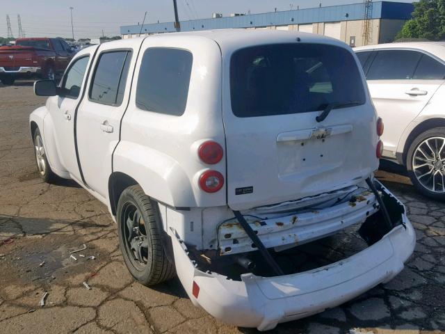 3GNBABFW6BS600084 - 2011 CHEVROLET HHR LT WHITE photo 3