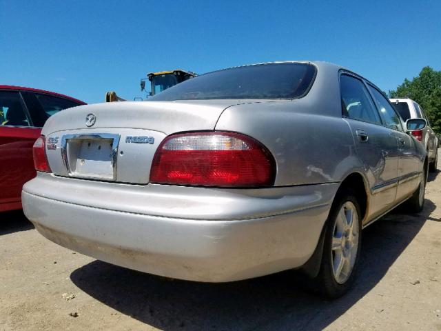 1YVGF22F1Y5121834 - 2000 MAZDA 626 ES SILVER photo 4