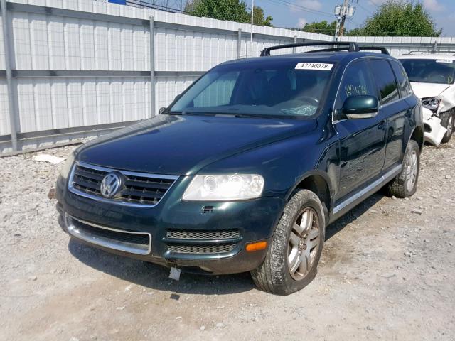 WVGCM77L64D076357 - 2004 VOLKSWAGEN TOUAREG 4. GREEN photo 2