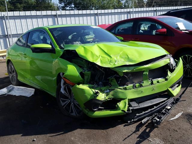 2HGFC3B71GH350340 - 2016 HONDA CIVIC EXL GREEN photo 1