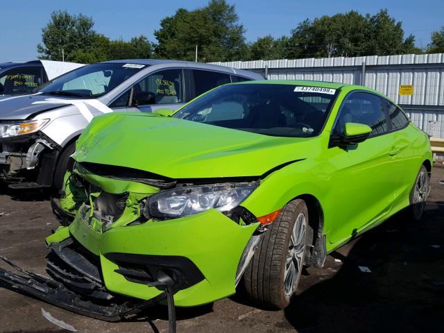 2HGFC3B71GH350340 - 2016 HONDA CIVIC EXL GREEN photo 2