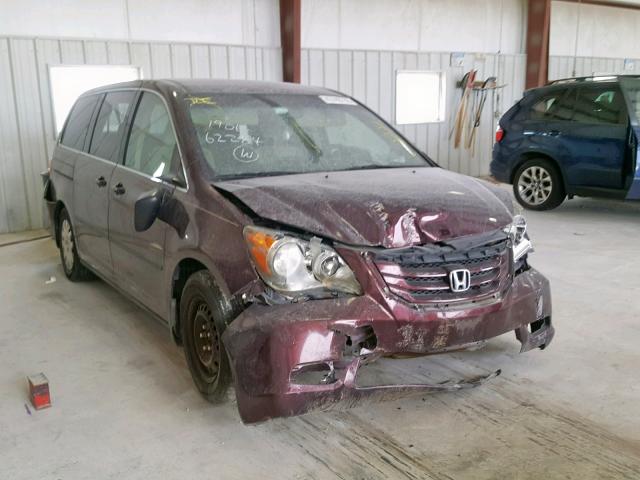 5FNRL38289B002177 - 2009 HONDA ODYSSEY LX MAROON photo 1