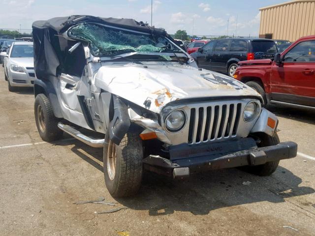 1J4FA39S54P748568 - 2004 JEEP WRANGLER X SILVER photo 1