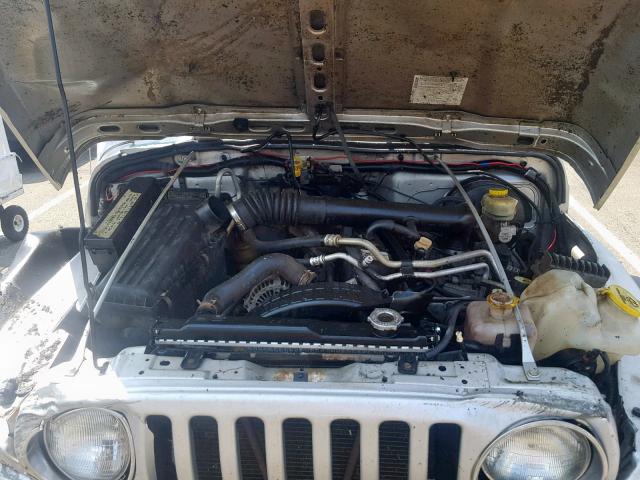 1J4FA39S54P748568 - 2004 JEEP WRANGLER X SILVER photo 7