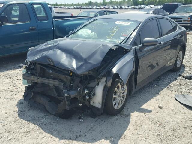 3FA6P0G76FR160133 - 2015 FORD FUSION S CHARCOAL photo 2