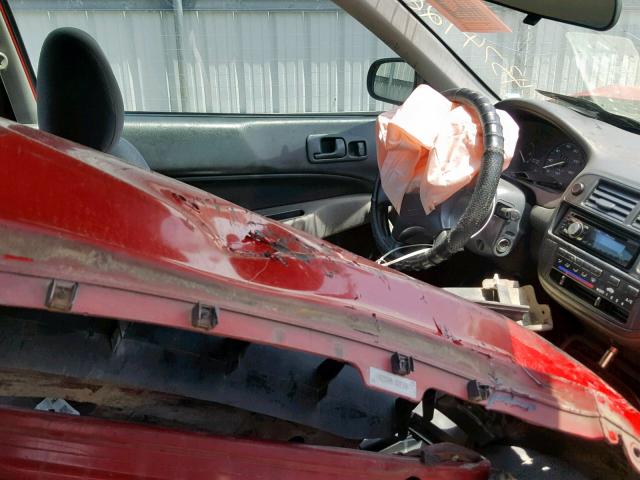 2HGEJ6323WH122263 - 1998 HONDA CIVIC CX RED photo 5