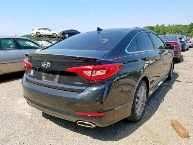 5NPE34AF8FH155303 - 2015 HYUNDAI SONATA SPO BLACK photo 4