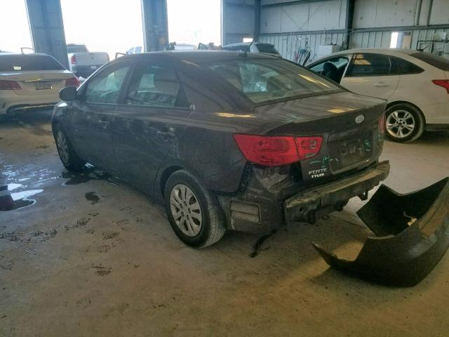 KNAFU4A26D5734864 - 2013 KIA FORTE EX BROWN photo 3