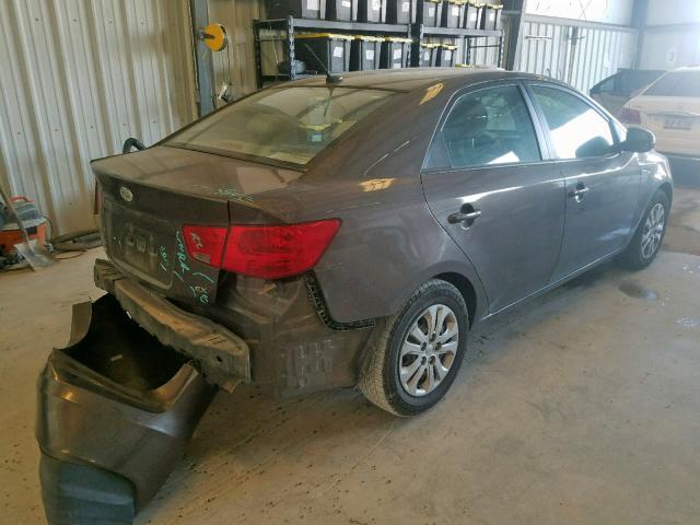 KNAFU4A26D5734864 - 2013 KIA FORTE EX BROWN photo 4