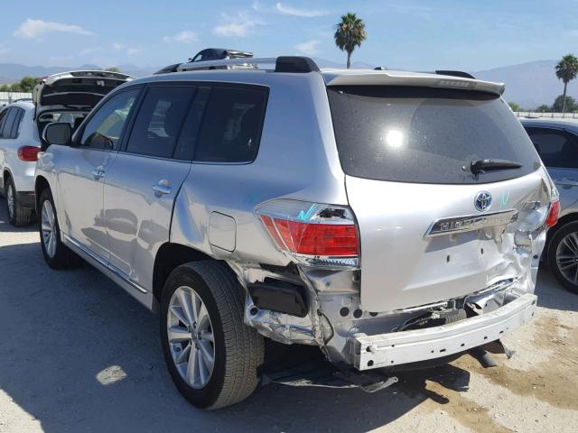 JTEDC3EH2C2007576 - 2012 TOYOTA HIGHLANDER SILVER photo 3