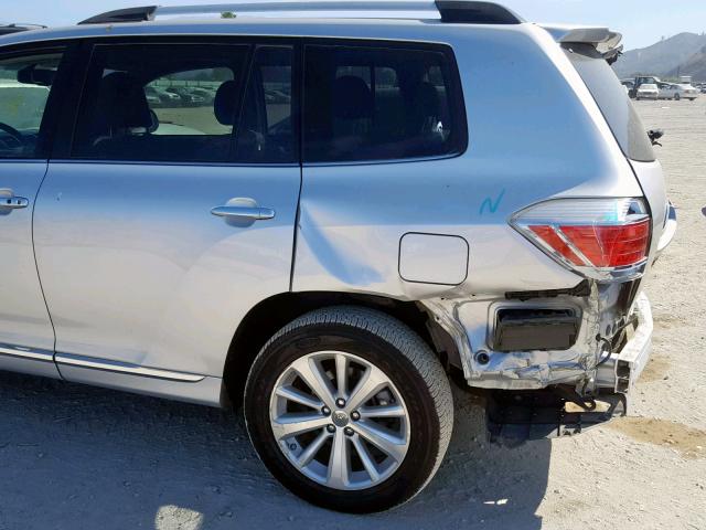 JTEDC3EH2C2007576 - 2012 TOYOTA HIGHLANDER SILVER photo 9