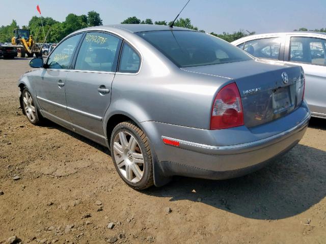 WVWTU63B35E019136 - 2005 VOLKSWAGEN PASSAT GLX GRAY photo 3