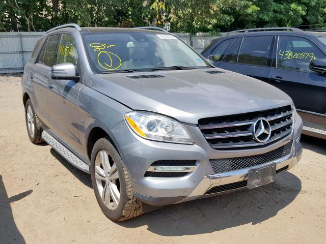 4JGDA5HB1CA032483 - 2012 MERCEDES-BENZ ML 350 4MA SILVER photo 1