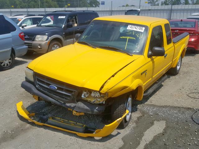 1FTYR14V02PB29046 - 2002 FORD RANGER SUP YELLOW photo 2