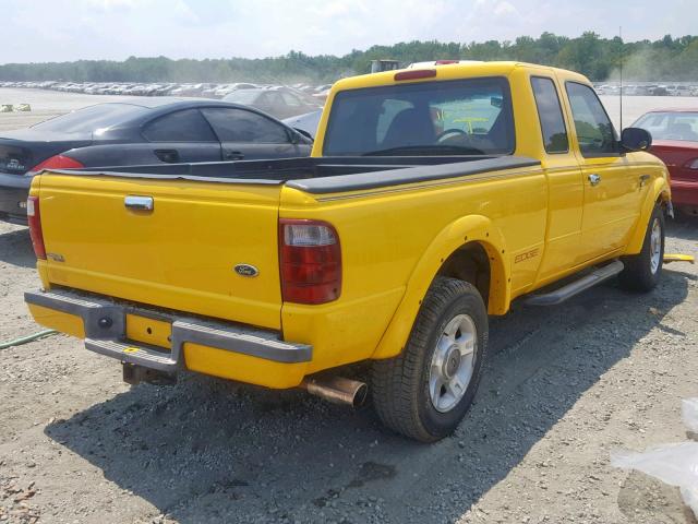 1FTYR14V02PB29046 - 2002 FORD RANGER SUP YELLOW photo 4