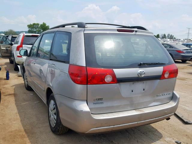 5TDZK23C19S229591 - 2009 TOYOTA SIENNA CE/ SILVER photo 3