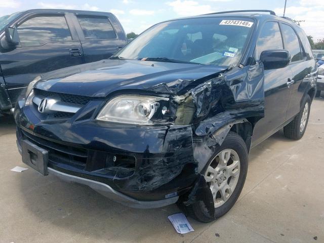 2HNYD18656H509294 - 2006 ACURA MDX TOURIN BLACK photo 2