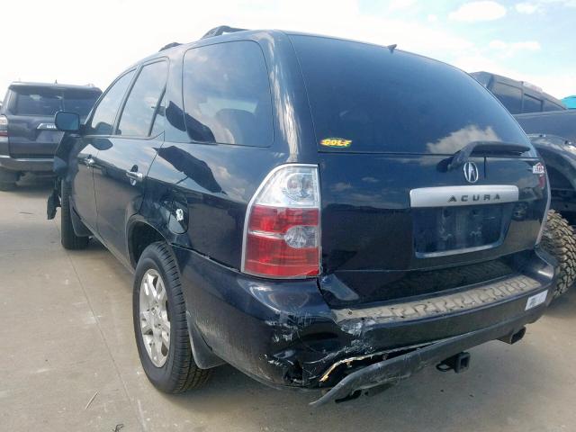 2HNYD18656H509294 - 2006 ACURA MDX TOURIN BLACK photo 3