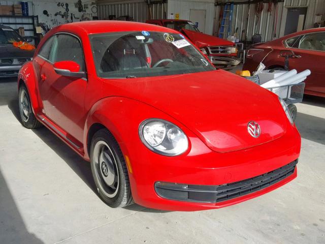 3VWJX7AT7DM632835 - 2013 VOLKSWAGEN BEETLE RED photo 1