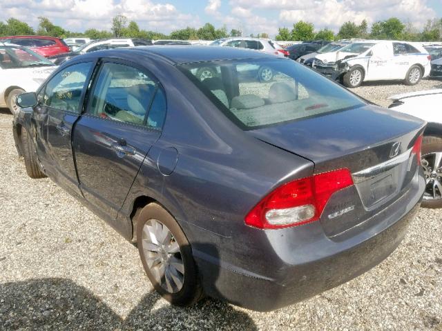 2HGFA16919H334471 - 2009 HONDA CIVIC EXL 灰色 照片 3