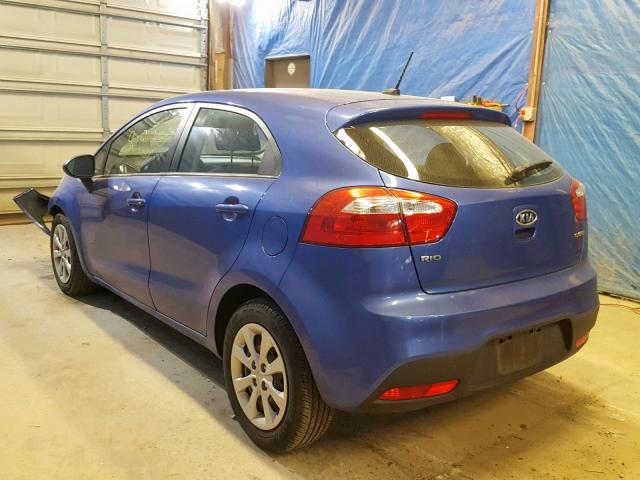 KNADN5A35D6130798 - 2013 KIA RIO EX PURPLE photo 3