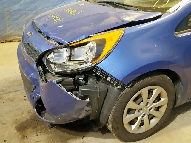 KNADN5A35D6130798 - 2013 KIA RIO EX PURPLE photo 9