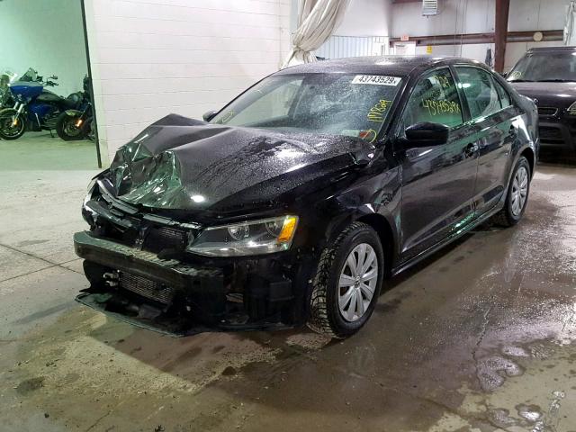 3VW2K7AJ0CM423484 - 2012 VOLKSWAGEN JETTA BASE 黑色 照片 2