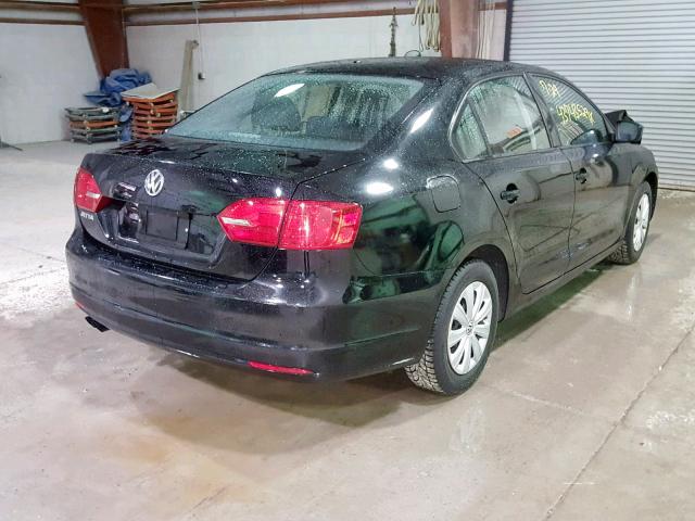 3VW2K7AJ0CM423484 - 2012 VOLKSWAGEN JETTA BASE 黑色 照片 4