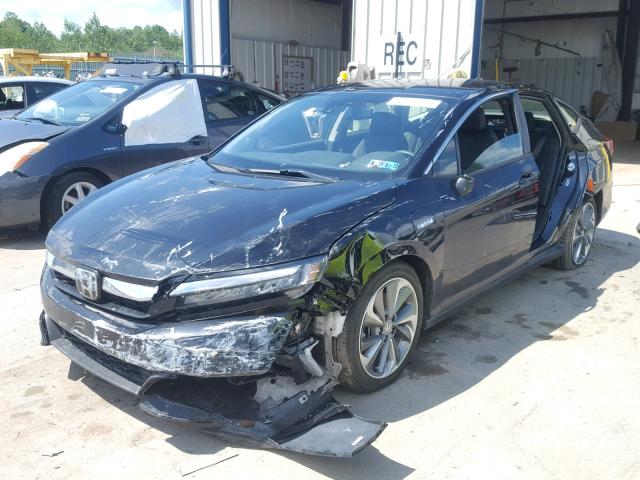 JHMZC5F17JC009014 - 2018 HONDA CLARITY BLUE photo 2